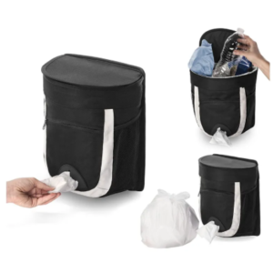 601 (81) Garbage bag with lid auto car trash can