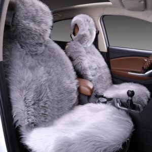 Fluffy Sheep Skin Car Seat Covers
